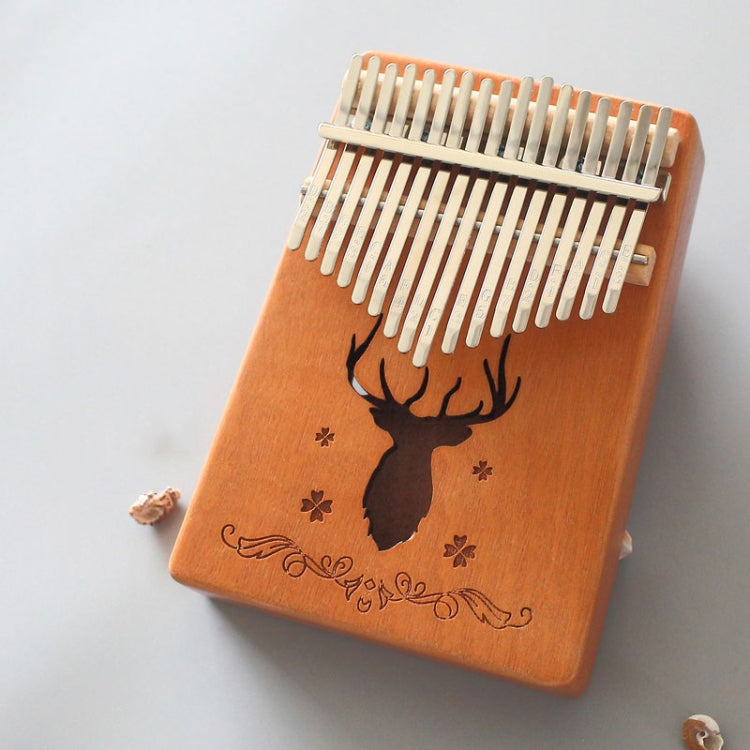 17-tone Kalimba Portable Thumb Piano, Mahogany-Classic Deer, Bamboo-Classic Deer, Mahogany-Sun God, Mahogany-Six-Pointed Star, Mahogany-Blue (Classic Deer), Spruce-Classic Deer, White-Classic Deer, Acacia-Classic Deer, Sapele-Classic Deer