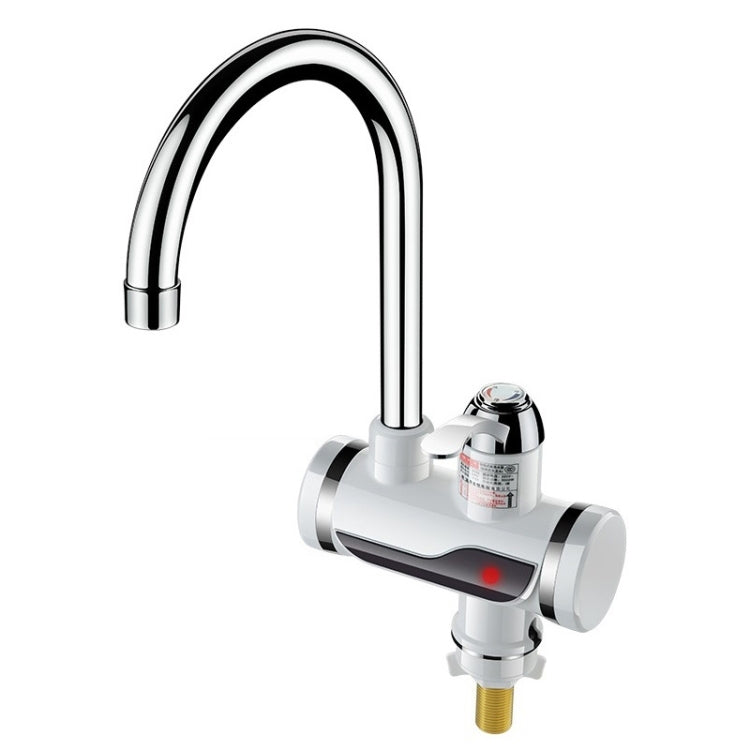 Kitchen Instant Electric Hot Water Faucet Hot & Cold Water Heater EU Plug, Lamp Display Lower Water Inlet, Lamp Display Side Water Inlet, Lamp Display Leakage Protection Lower Water Inlet, Lamp Shows Leakage Protection Side Water Inlet
