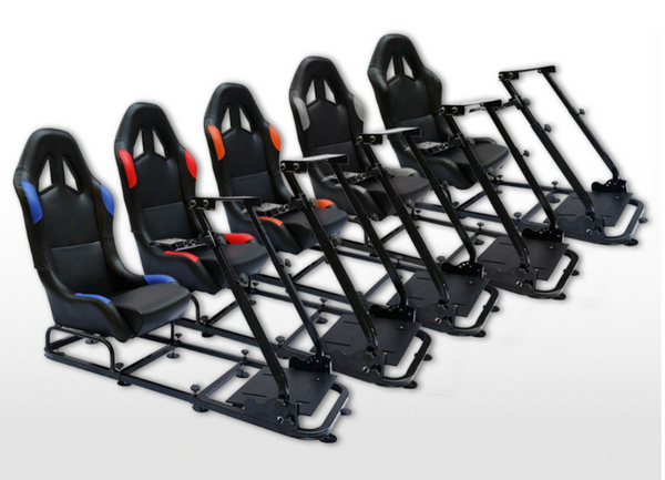 Fahrspiel-Klappstuhl, Sim-Racing-Sitz und Rahmen, Syn-Leder-Gaming-Rad – LJ  Automotive