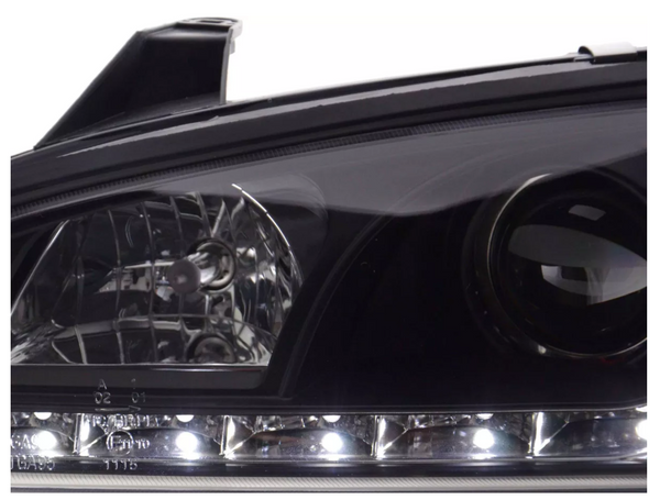 FK LED DRL Projector Headlights Opel Vauxhall Tigra 95-03 black
