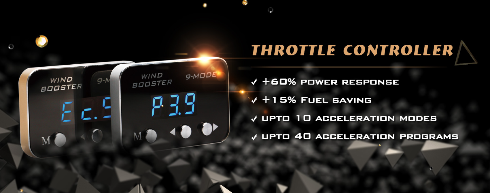 LJ-Automotive Appointed UK Distributor for Windbooster Throttle Controllers - Experience Instant Acceleration - Available for all makes and models of cars with Global shipping