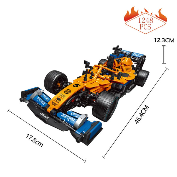 High-tech Building Blocks F1 Formula 1 Remote Control Super Speed Racing Model Rc Car Kid Toys and Moc Updated accessory package