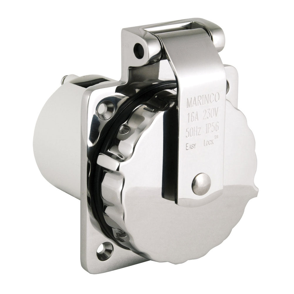 Marinco 16A 230V S/S Inlet - 316 Stainless Steel | 4Boats