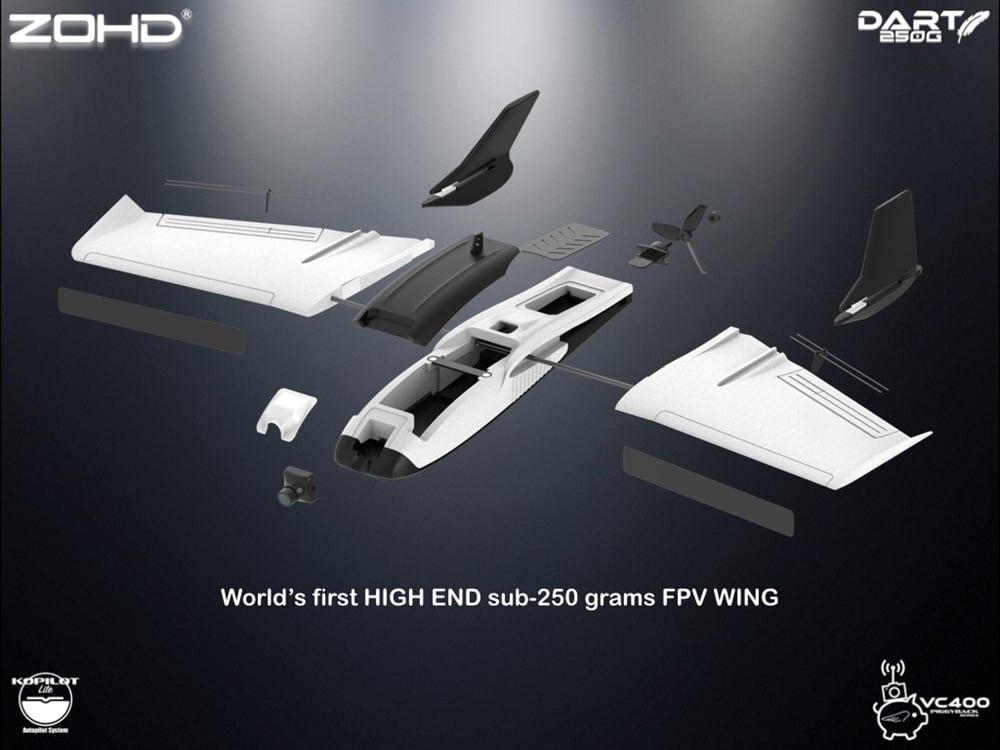 ZOHD Dart 250g FPV 570mm Wing