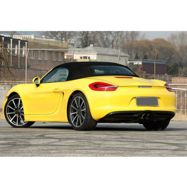 For Porsche Cayman Boxster 981 2013 2014 2015 Real Car Carbon Fiber Trunk Bumper Rear Lip Diffuser Splitter Protector Cover
