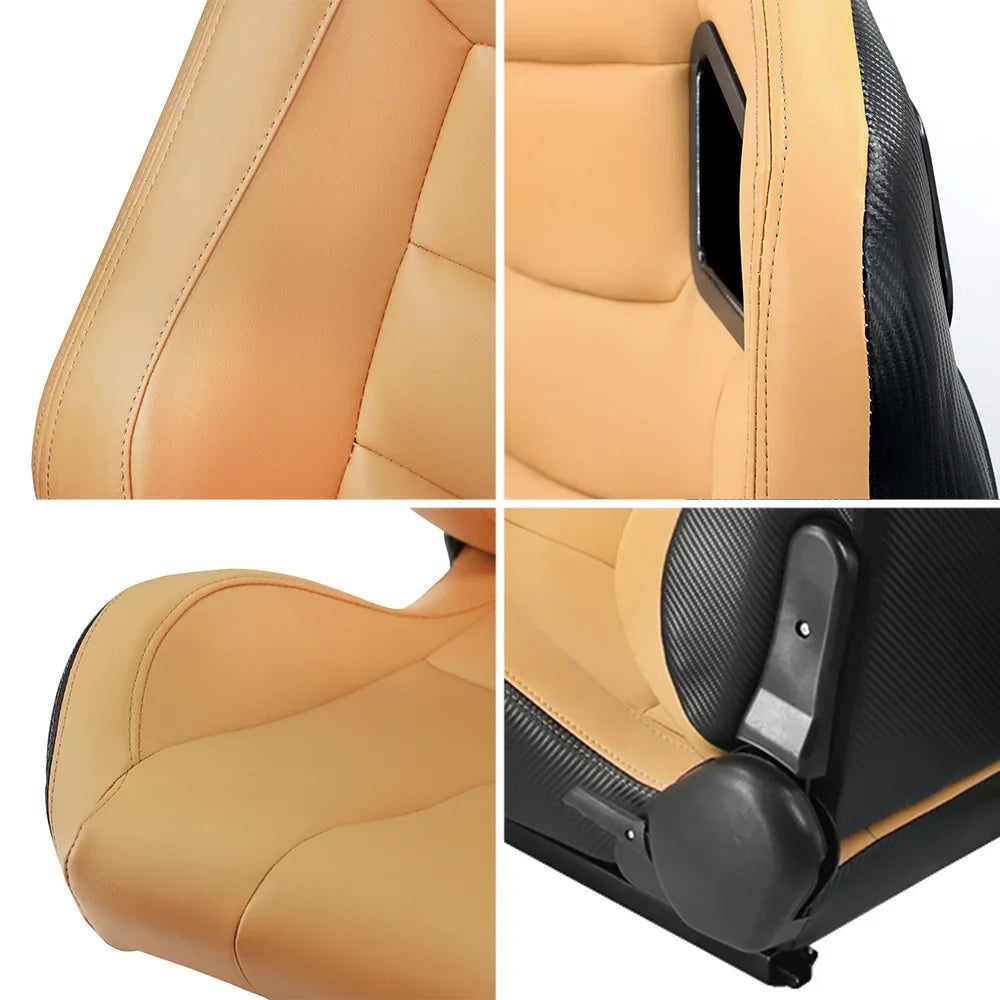 Car sports seat modification with sliding track racing modification car esports simulation driving seat metal frame universal