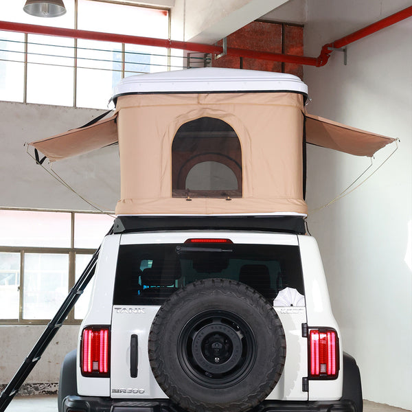 WEIER WERT-004 Vehicle ABS Hard shell Pop Up Roof Top Tent - For Car / RV / Pickup / Van / Camper / 4x4 - 2 Person 300Kg 3000mm water proof