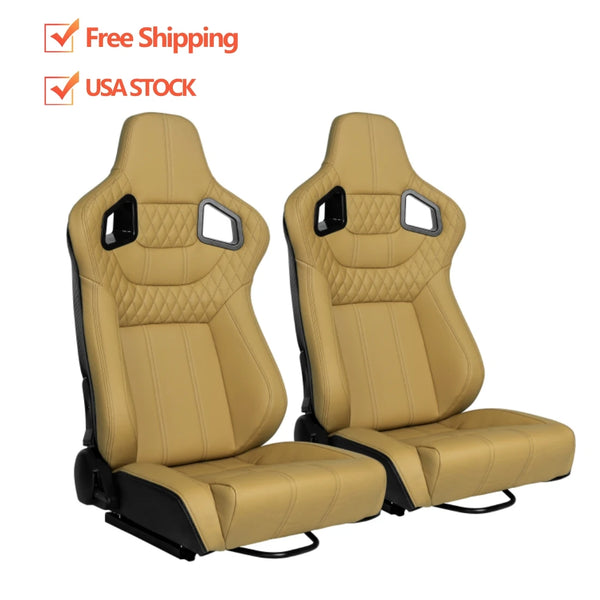 JIABEIR 9005 USA Stock Free Shipping Adjustable Universal Car Interior Accessories Bucket Racing Seats
