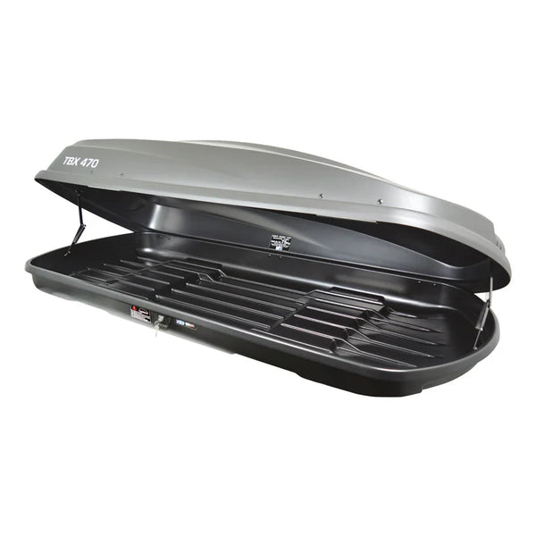 Twinny Load Vehicle Car Roof Box TBX 470 Litre Matt-Anthracite 189x78x38cm 75Kg max load U-Brackets