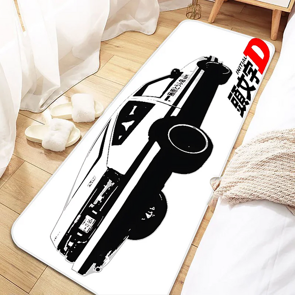 Drift Car JDM Initial D AE86 Door Mat Entrance Non-slip Doormat Washable Kitchen Carpet Living Room Hallway Rugs Bathroom Bath