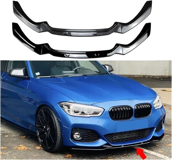 For BMW 1-Series F20 F21 2015~2019 118i 120i M135i M140i M Performance Front Bumper Splitter Lip Car Diffuser Body Kit Spoiler