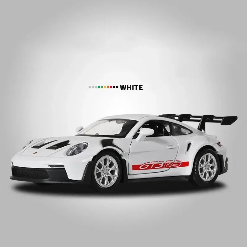 1:36 Porsche 911 GT3 RS Alloy Mini Car Model Racing Diecasts Metal Toy Sports Simulation Collection Pull Back Childrens Gifts