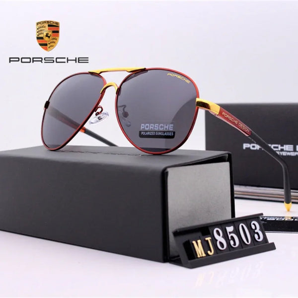 Luxury Men Driving Polarized Sunglasses Anti Glare Driver Goggles For Porsche Panamera Macan Boxster Cayman Cayenne 911 718