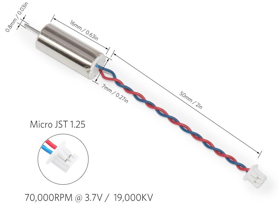 BetaFPV 7x16mm (0716) 19000kV Coreless Brushed Motor Pack