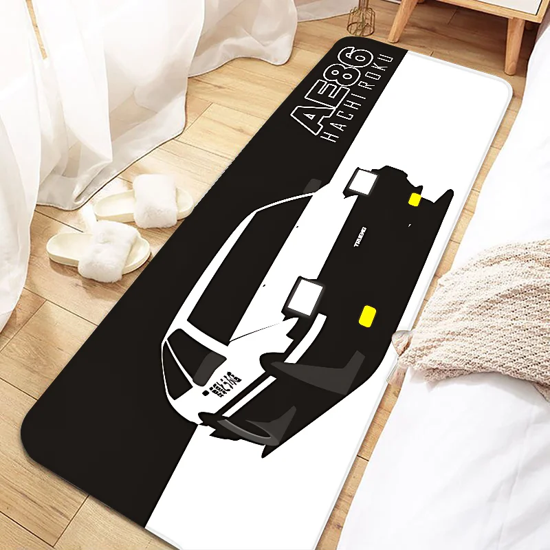 Drift Car JDM Initial D AE86 Door Mat Entrance Non-slip Doormat Washable Kitchen Carpet Living Room Hallway Rugs Bathroom Bath