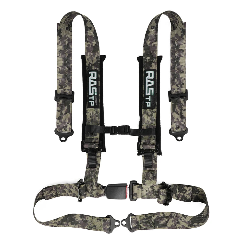 RASTP-Universal Racing Seat Belt 2-inch Four Point With Sponge Bolt Mounting  High Grade Strap Nylon Belts Safety Harness BAG091