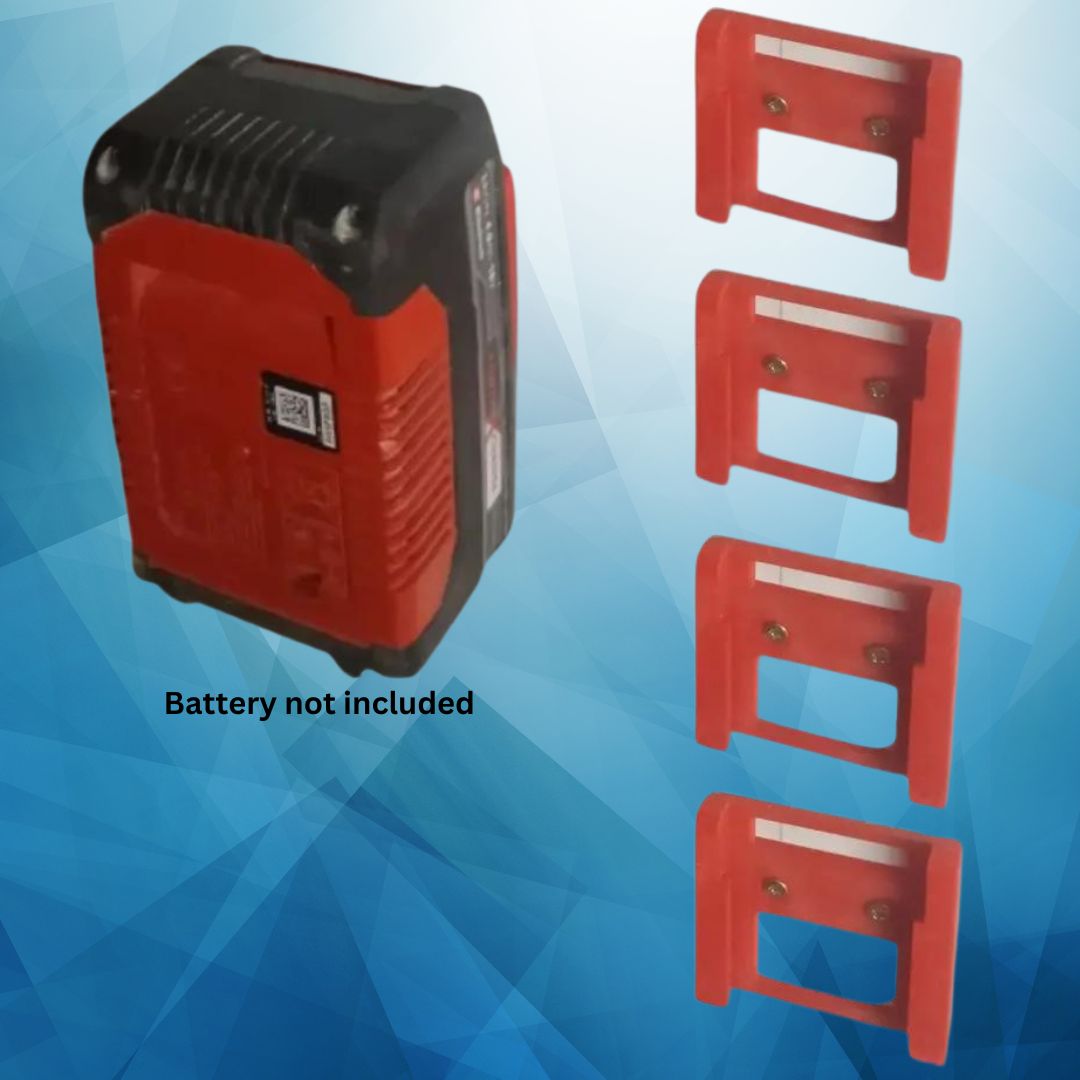 4pcs Battery Wall Mount for Einhell 18V Batteries (3D Printed PETG)