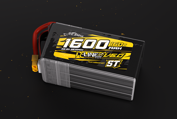 Tattu R-Line V6 1600mAh 6S 160C LiPo Battery with XT60 [ST]