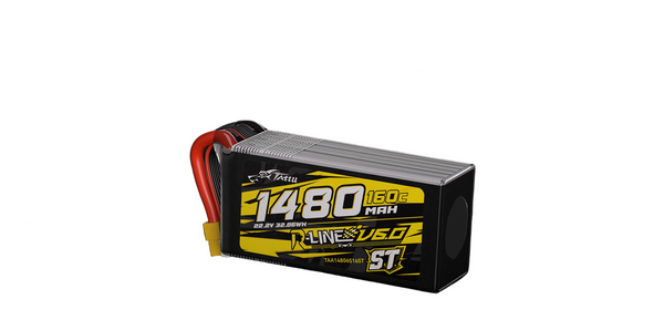 Tattu R-Line V6 1480mAh 6S 160C LiPo Battery with XT60 [ST]
