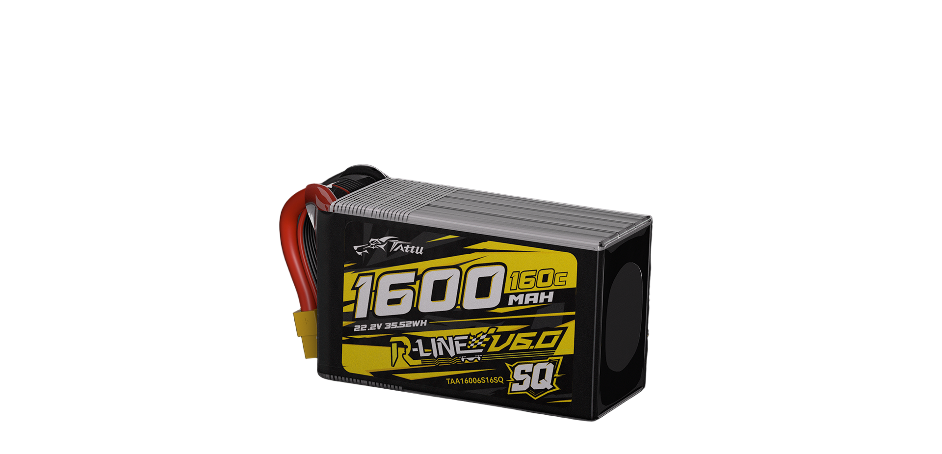 Tattu R-Line V6 1600mAh 6S 160C LiPo Battery with XT60 [SQ]