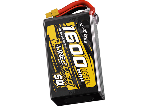 Tattu R-Line V6 1600mAh 6S 160C LiPo Battery with XT60 [SQ]