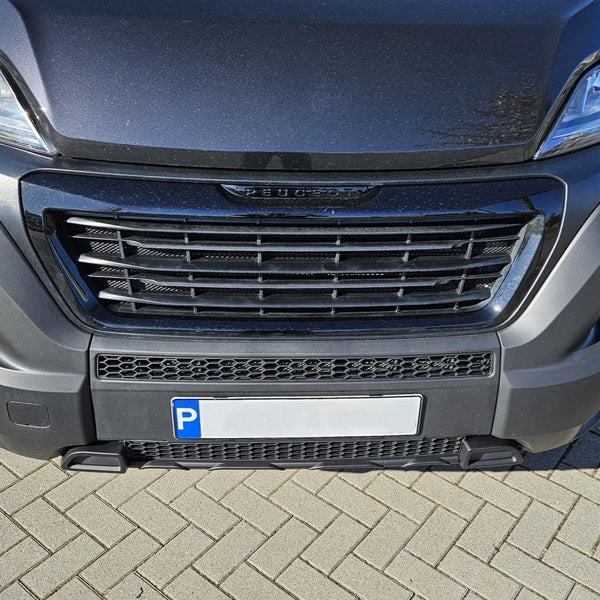 For Fiat Ducato Lower Bumper Honeycomb Grille - Matte Black | Van-X