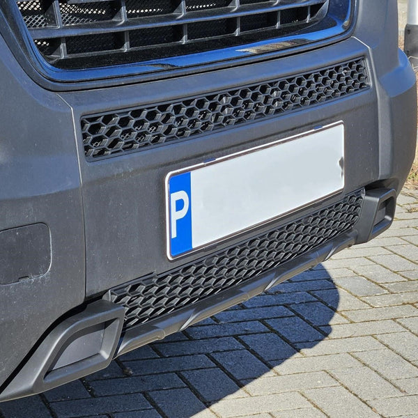 For Peugeot Boxer Lower Bumper Honeycomb Grille - Matte Black | Van-X