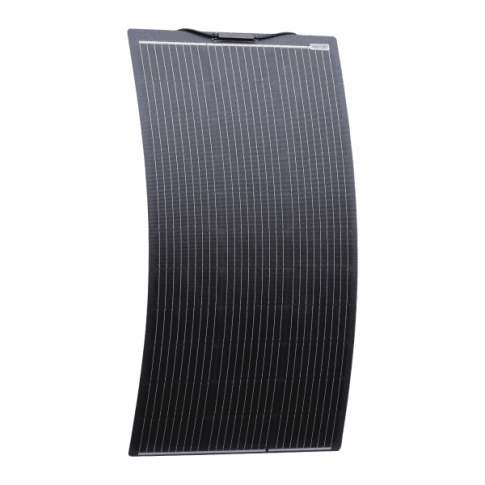 100W Black Semi-Flexible Fibreglass Solar Panel with ETFE | 4Boats