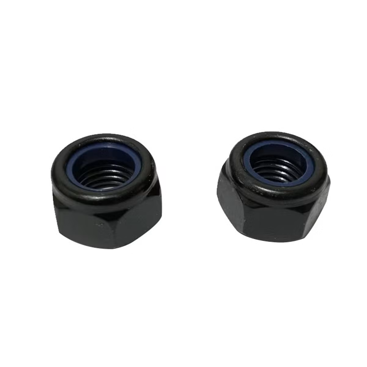 10pc M2/3/5 Nylon Locking Nuts Pack 4.8 Steel Black
