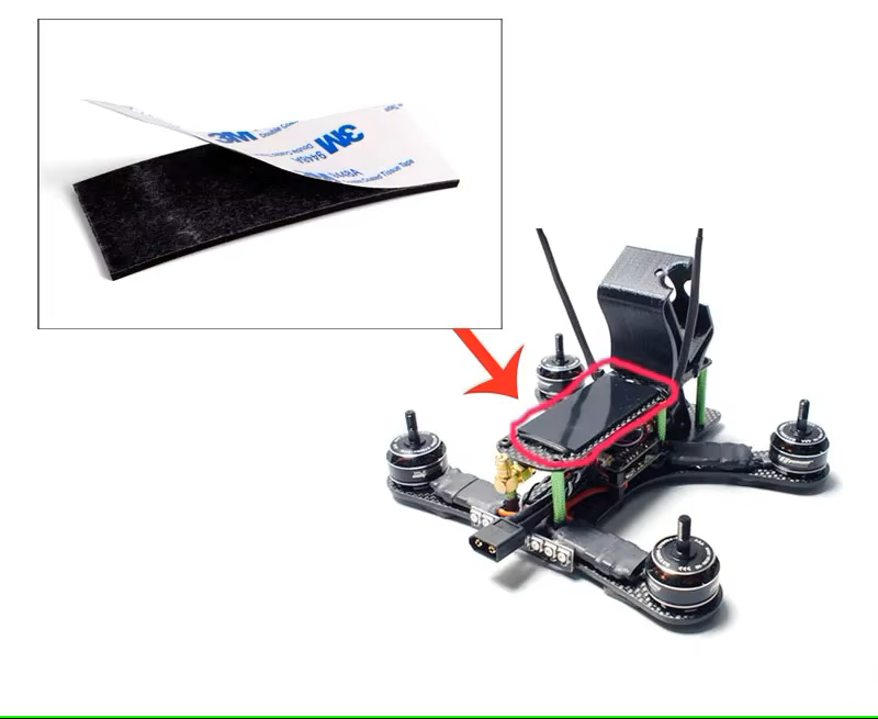 10pc 3M Gum Battery Silicone Anti-Skid Pad Adhesive Tape