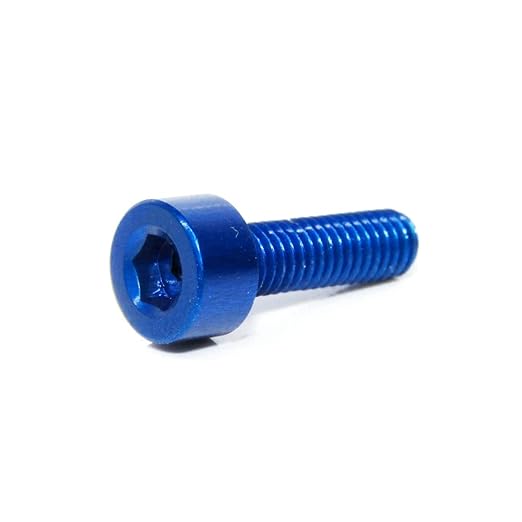 10pc M3x8 7075 Allen Key/Hex Cap Head Bolt Coloured Aluminium Pack