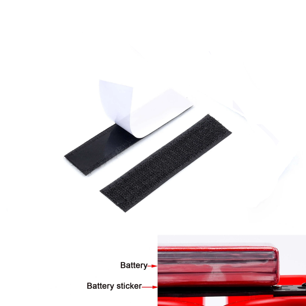10pc Battery Self Adhesive Hook and Loop Tape