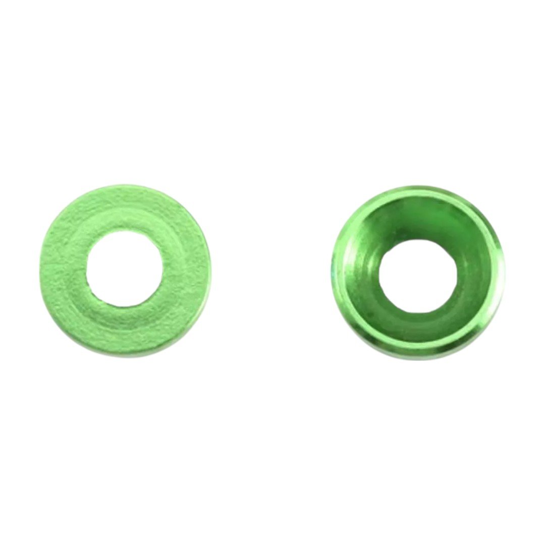 10pc M5 Cap Head Washers Coloured Aluminium Pack