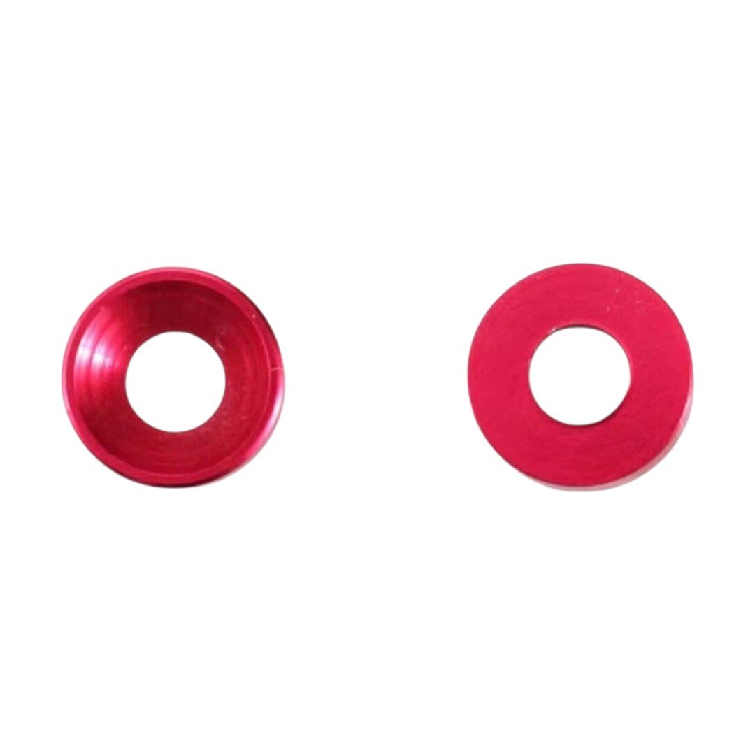 10pc M2 Cap Head Washers Coloured Aluminium Pack