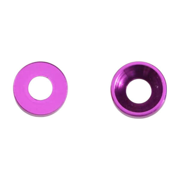 10pc M2 Cap Head Washers Coloured Aluminium Pack