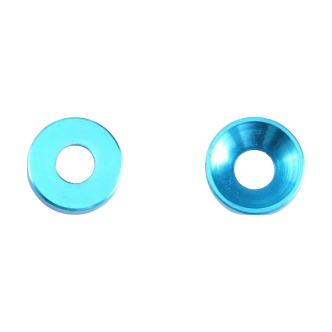 10pc M2 Cap Head Washers Coloured Aluminium Pack