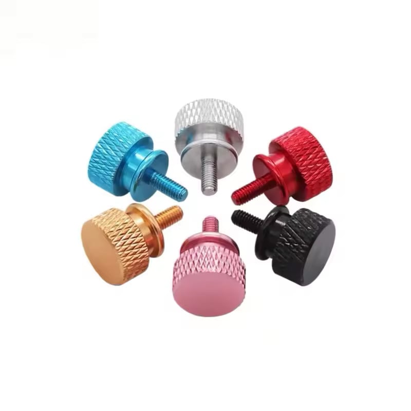 10pc M5 Cap Thumb Screw 6061 Aluminium Pack