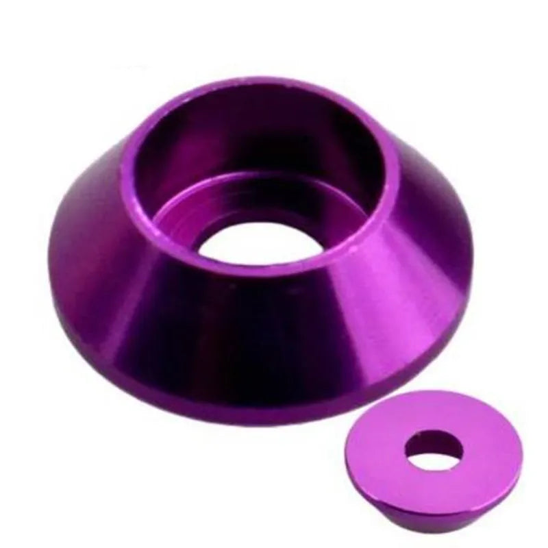 10pc M5 Countersunk Washers Coloured Aluminium Pack