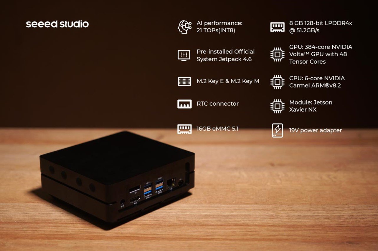 reComputer J2021 - Edge AI Computer with NVIDIA® Jetson Xavier™ NX 8GB