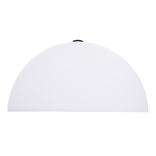 Home Source Folding Trestle Round 5ft Heavy Duty Table for Camping Catering BBQ Picnic Party Car Boot Sale, White