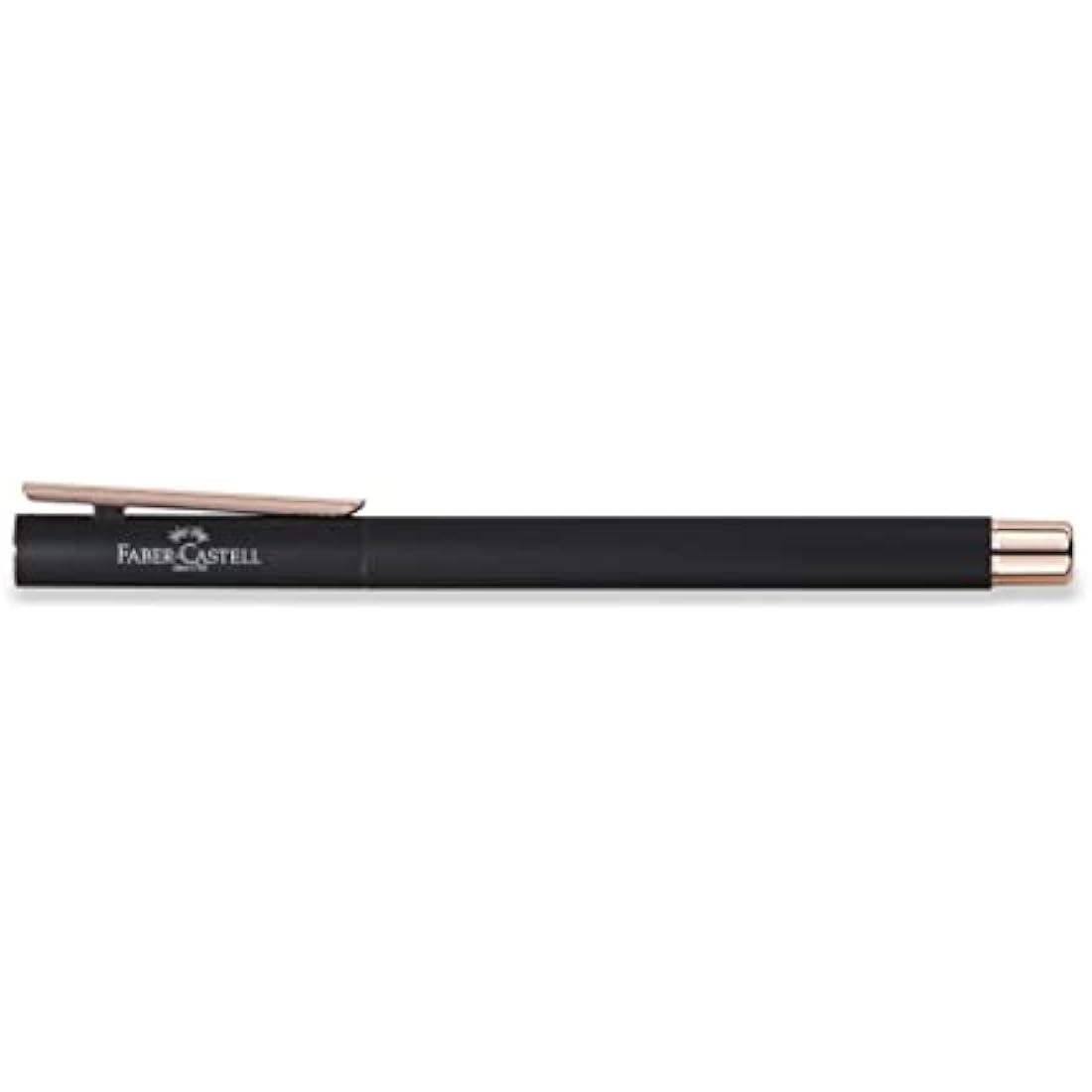 Faber-Castell Neo Slim 343101 Fountain Pen Metal Nib Width F Black with Rose Gold