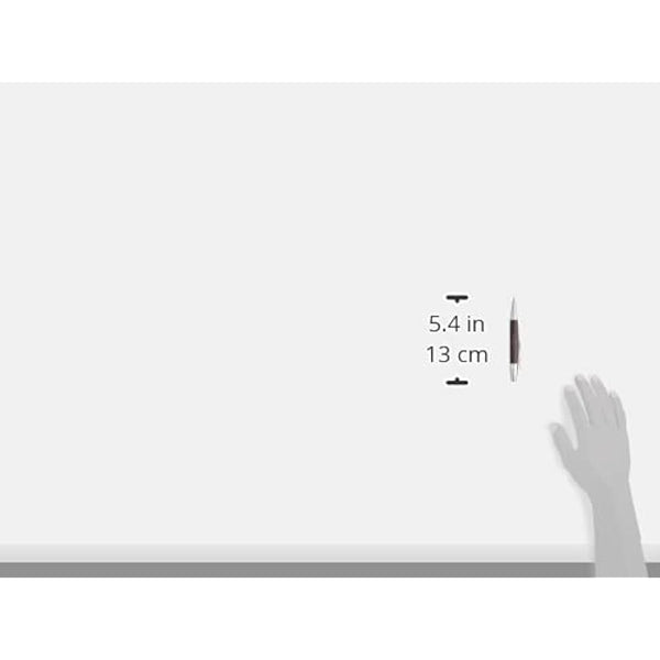 Faber-Castell F138381 E-Motion Pearwood and Chrome Twist Pencil - Dark Brown