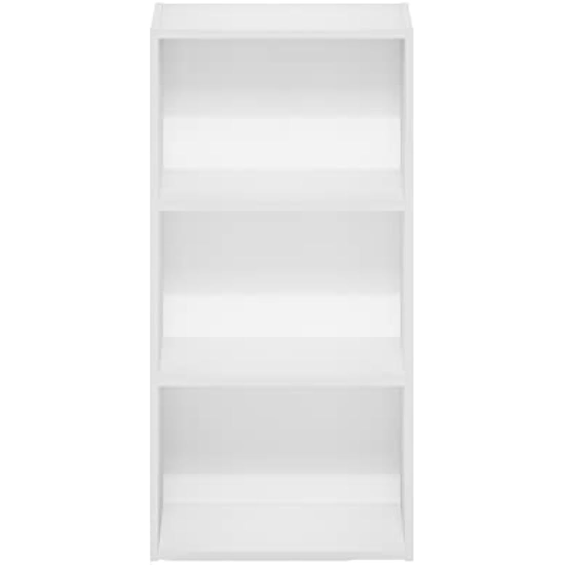 Furinno Luder 3-Tier Open Shelf Bookcase, White