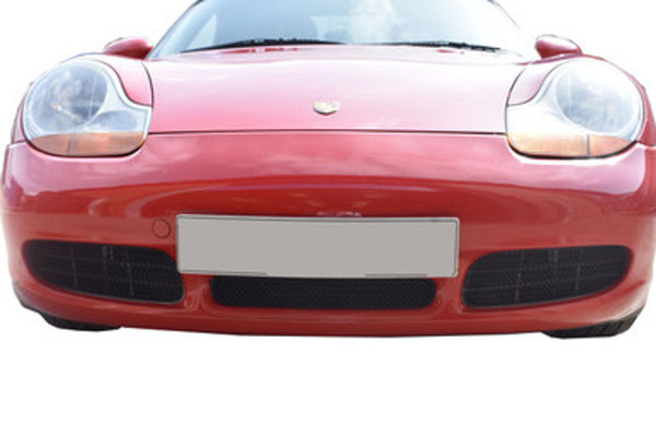 Zunsport Front Bumper Stainless Wire Mesh Black Grille - Porsche Boxster S 986 2.5 2.7 3.2 - Front Grille Set ZPR12296B