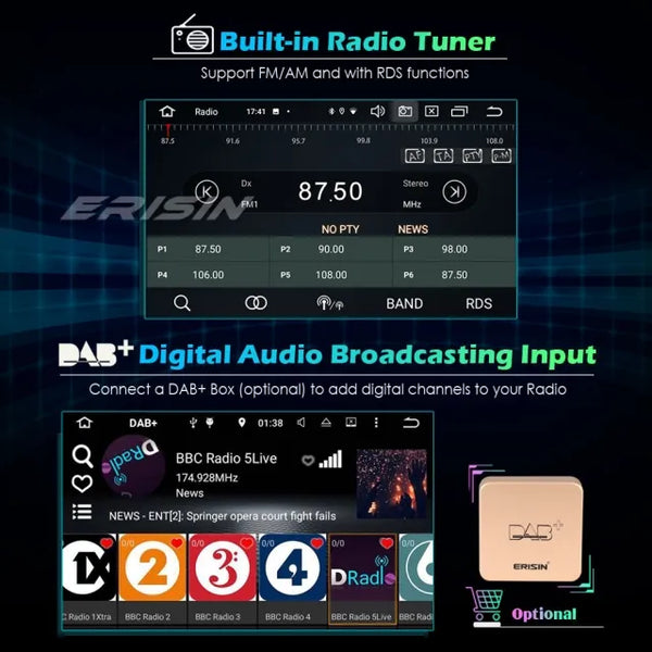 ES8794L 8-Core 9" Touchscreen Headunit Android 10.0 Car Stereo GPS SatNav Mercedes ML-Class GL-Class X164 W164 DSP CarPlay DAB+ 4G WiFi Bluetooth Mercedes ML-Class W164 2005-2012 ML300 ML350 ML450 ML500 GL-Class X164 2005-2012 GL320 GL350 GL450 GL500
