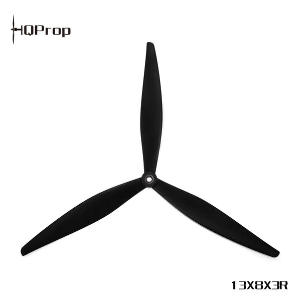 HQProp MacroQuad 13X8X3 (1CW+1CCW) Black-Glass Fiber Reinforced Nylon