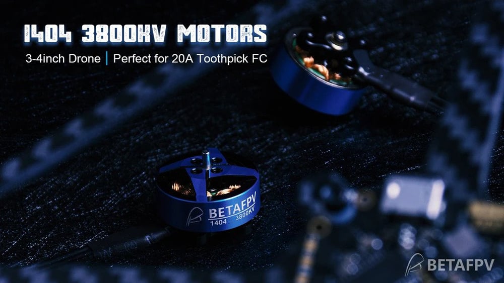 BetaFPV 1404 3800kV Brushless Motor (Pack of 4)
