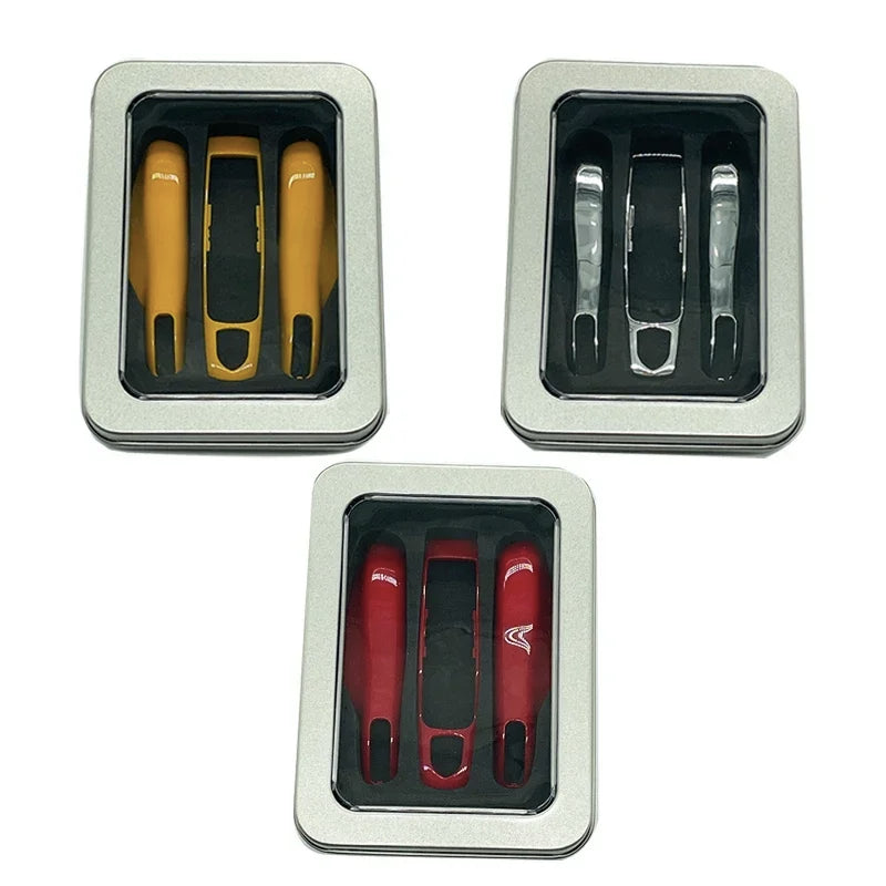 3Pcs Car Smart Remote Key Case Fob Cover Shell for Porsche Panamera Spyder Carrera Macan Boxster Cayman Cayenne 911 970 981 991