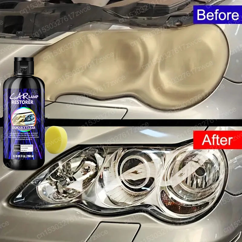 Car Headlight Restoration Polishing Headlamp Scratch Remover Repair Cleaning Paste Remove Oxidation Headlight Polish Liquid