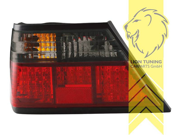 LT Pair Rear lights Tail Lamps Mercedes W124 W124 87-93 Black / red LHD